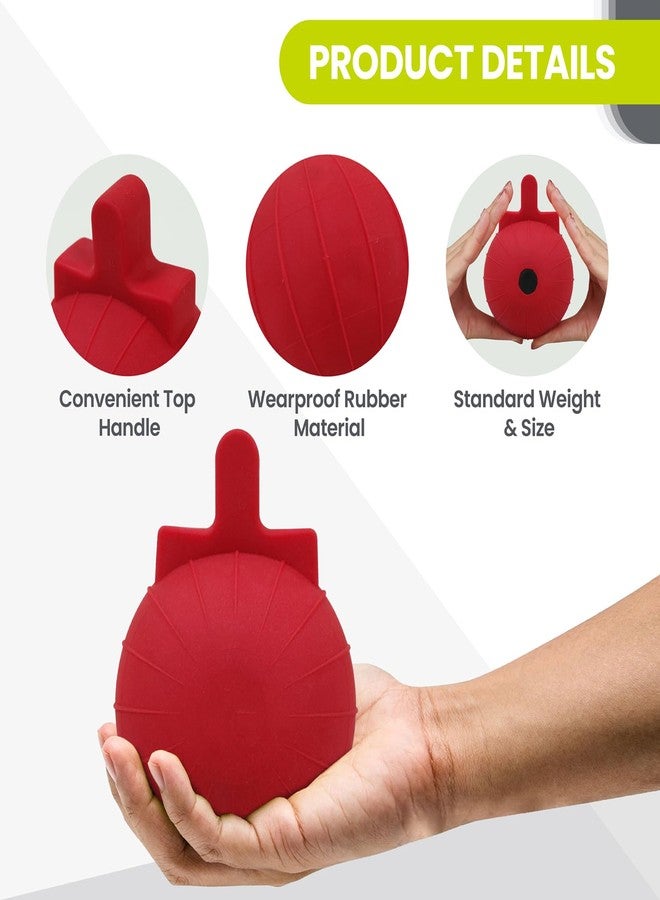 GISCO كرة رمي الرمح من جيسكو للأطفال - 400 غرام (أحمر) معدات تدريب الرمي، بمستوى أولمبي ومستوى الرابطة الوطنية لرياضة الجامعات | كرة رمي ناعمة من مادة PVC، مثالية لتطوير مهارات الرمي في الأماكن المفتوحة والمغلقة، ولتمارين الجسم الكامل. - Image 3